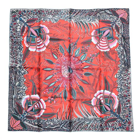 hermes flowers of africa scarf|Hermes style silk scarf.